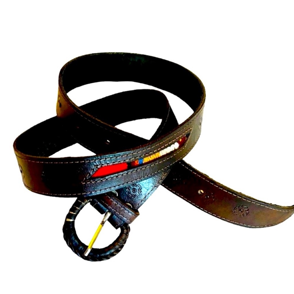 SOUTHWESTERN WESTERN BOHEMIAN Leather belt Large